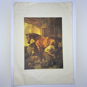 “Shoeing The Bay Mare” by William Mitchell of Maryport Print